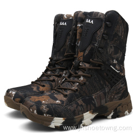 Camouflage Waterproof High Quality Hiking Hunt Shoes